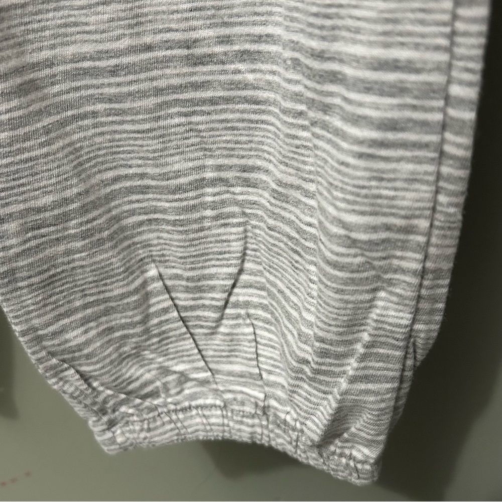 LOVE by GAP Pajama Bottoms Cotton Modal Blend Gray White Pockets Womens Size XS - Picture 9 of 11